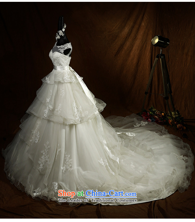 The wedding dresses HIV 2015 new ling Ng shoulders bon bon skirt lace long tail wedding ivory M picture, prices, brand platters! The elections are supplied in the national character of distribution, so action, buy now enjoy more preferential! As soon as possible.