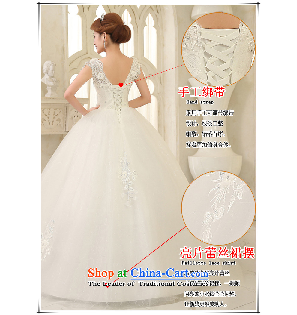 The beautiful new bride yarn 2015 to align the wedding fashion shoulders A swing graphics appeared to Sau San tie wedding hotel indoor larger custom H695 white L picture, prices, brand platters! The elections are supplied in the national character of distribution, so action, buy now enjoy more preferential! As soon as possible.