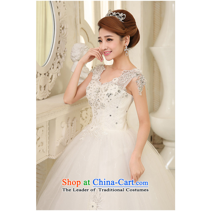 The beautiful new bride yarn 2015 to align the wedding fashion shoulders a swing graphics appeared to Sau San tie wedding hotel indoor larger custom H695 white L, the beautiful yarn (nameilisha) , , , shopping on the Internet