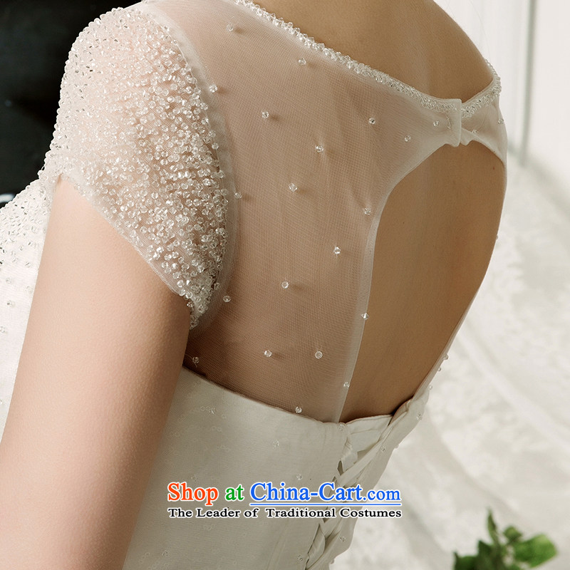 The wedding dresses HIV 2015 new cross-ching gradient manually string Pearl Package shoulder wedding ivory M, HIV in , , , shopping on the Internet