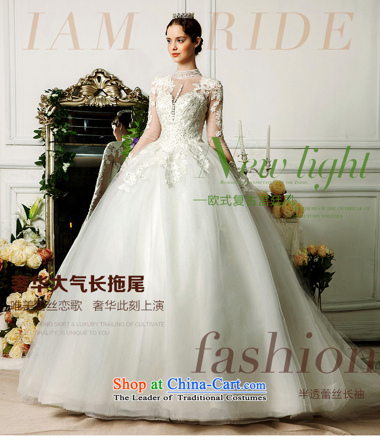 The wedding dresses HIV 2015 new cycle cloud collar long-sleeved lace long tail stars of the same wedding ivory S picture, prices, brand platters! The elections are supplied in the national character of distribution, so action, buy now enjoy more preferential! As soon as possible.