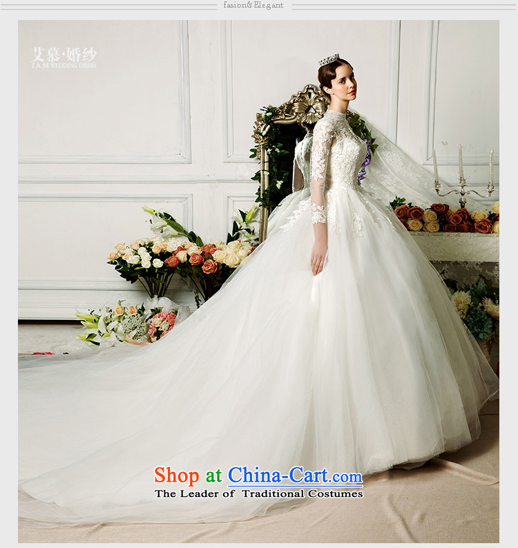 The wedding dresses HIV 2015 new cycle cloud collar long-sleeved lace long tail stars of the same wedding ivory S picture, prices, brand platters! The elections are supplied in the national character of distribution, so action, buy now enjoy more preferential! As soon as possible.