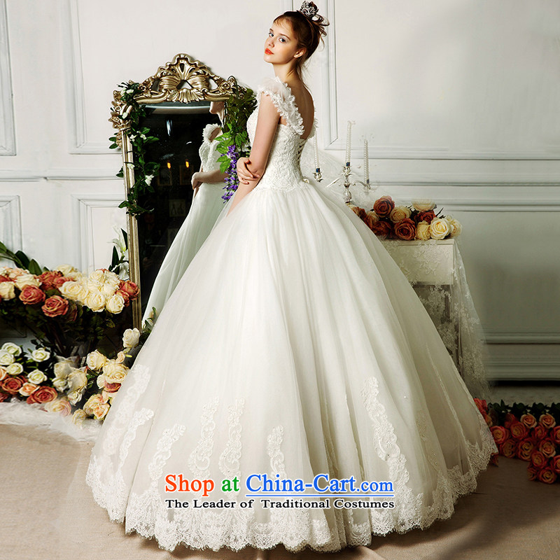 The wedding dresses HIV 2015 new summer rong slotted shoulder shoulders two wearing lace bon bon, wedding ivory S, HIV in , , , shopping on the Internet