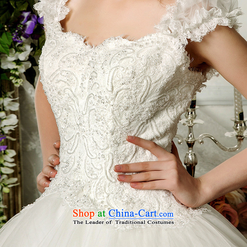 The wedding dresses HIV 2015 new summer rong slotted shoulder shoulders two wearing lace bon bon, wedding ivory S, HIV in , , , shopping on the Internet