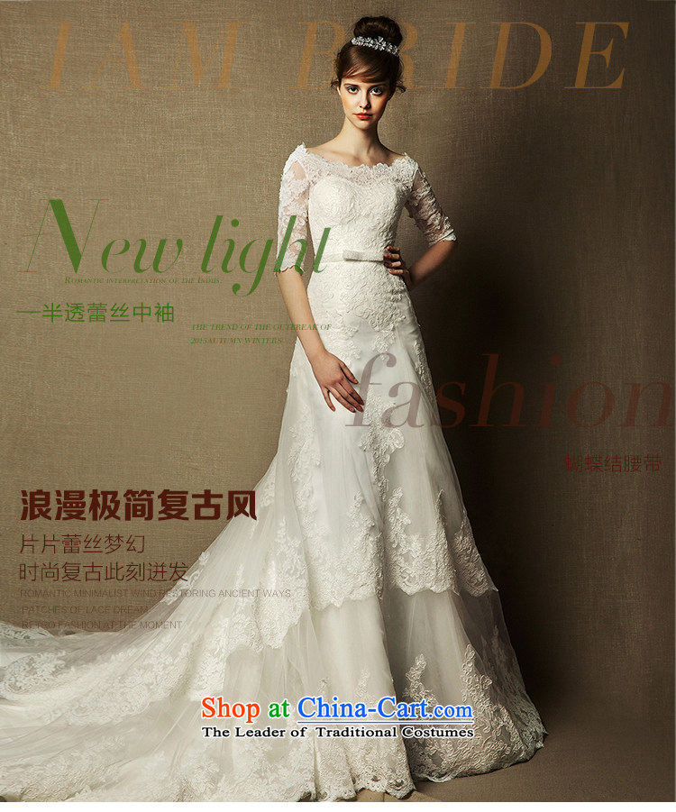 The wedding dresses HIV 2015 new Arabic word Sophie shoulder lace long-sleeved long tail wedding ivory M picture, prices, brand platters! The elections are supplied in the national character of distribution, so action, buy now enjoy more preferential! As soon as possible.