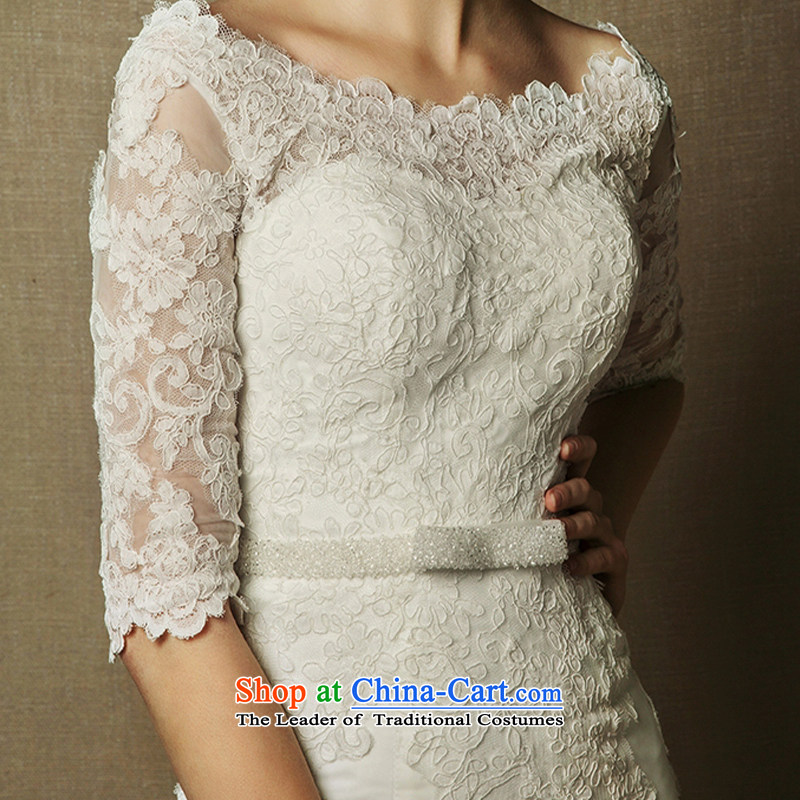 The wedding dresses HIV 2015 new Arabic word Sophie shoulder lace long-sleeved long tail wedding ivory M, HIV in , , , shopping on the Internet