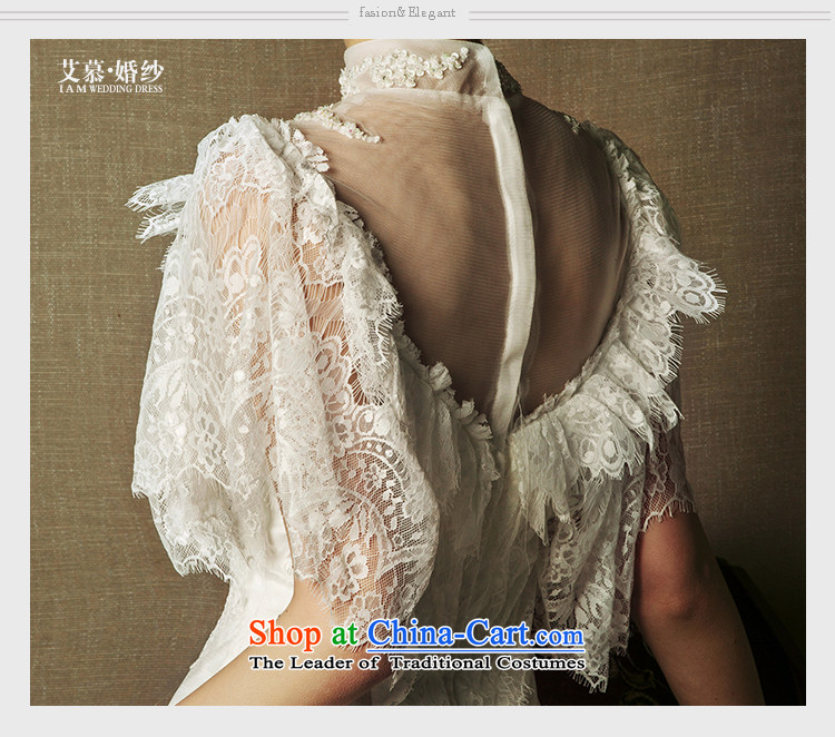 The wedding dresses HIV 2015 NEW MANCHESTER Tung lace collar crowsfoot long tail wedding ivory M picture, prices, brand platters! The elections are supplied in the national character of distribution, so action, buy now enjoy more preferential! As soon as possible.