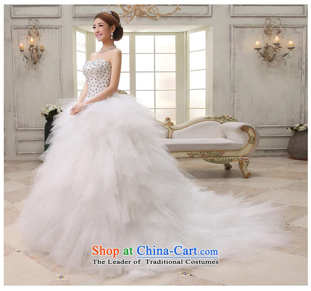The beauty of the new 2015 anointed chest stylish marriages wedding tail diamond wedding temperament Ladies Floor, Sau San tie factory outlet White XL Photo, prices, brand platters! The elections are supplied in the national character of distribution, so action, buy now enjoy more preferential! As soon as possible.