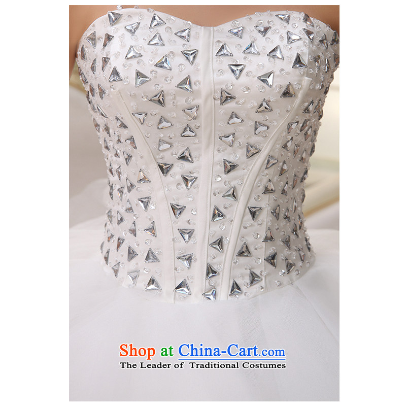 The beauty of the new 2015 anointed chest stylish marriages wedding tail diamond wedding temperament Ladies Floor, Sau San tie factory outlets of the beautiful white XL, yarn (nameilisha) , , , shopping on the Internet