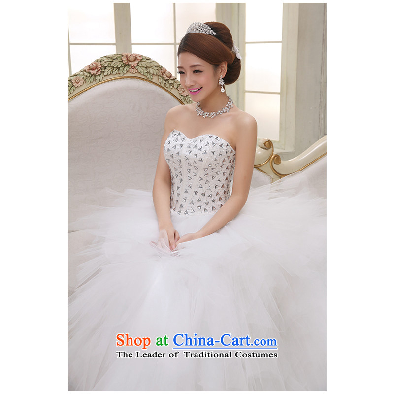 The beauty of the new 2015 anointed chest stylish marriages wedding tail diamond wedding temperament Ladies Floor, Sau San tie factory outlets of the beautiful white XL, yarn (nameilisha) , , , shopping on the Internet
