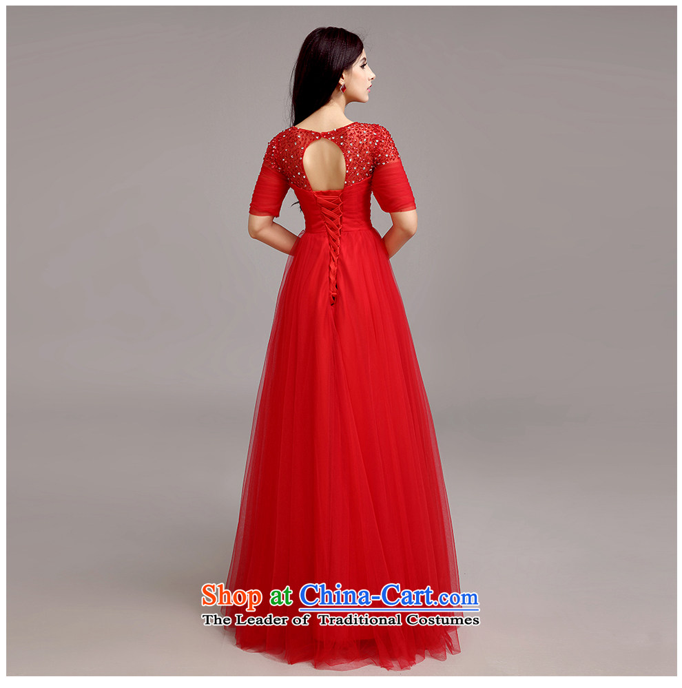 The beautiful new 2015 yarn a field to align the shoulder red bride wedding dresses Hand-stitched chic simplicity with video thin Sau San wedding package mail light blue L picture, prices, brand platters! The elections are supplied in the national character of distribution, so action, buy now enjoy more preferential! As soon as possible.