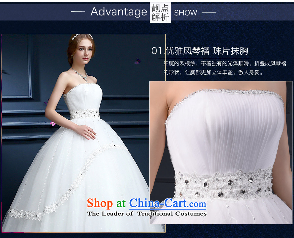(Heung-lun's wedding dresses as soon as possible the new spring 2015, Korean Won-wiping the chest minimalist bon bon skirt to align the bride wedding pregnant woman can wear a thin white video code S picture, prices, brand platters! The elections are supplied in the national character of distribution, so action, buy now enjoy more preferential! As soon as possible.