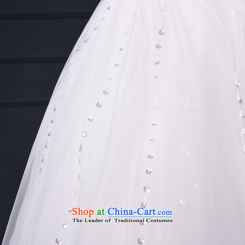 (Heung-lun's wedding dresses as soon as possible the new spring 2015, Korean Won-wiping the chest minimalist bon bon skirt to align the bride wedding pregnant woman can wear a thin white S video decode incense Chou's shopping on the Internet has been pres