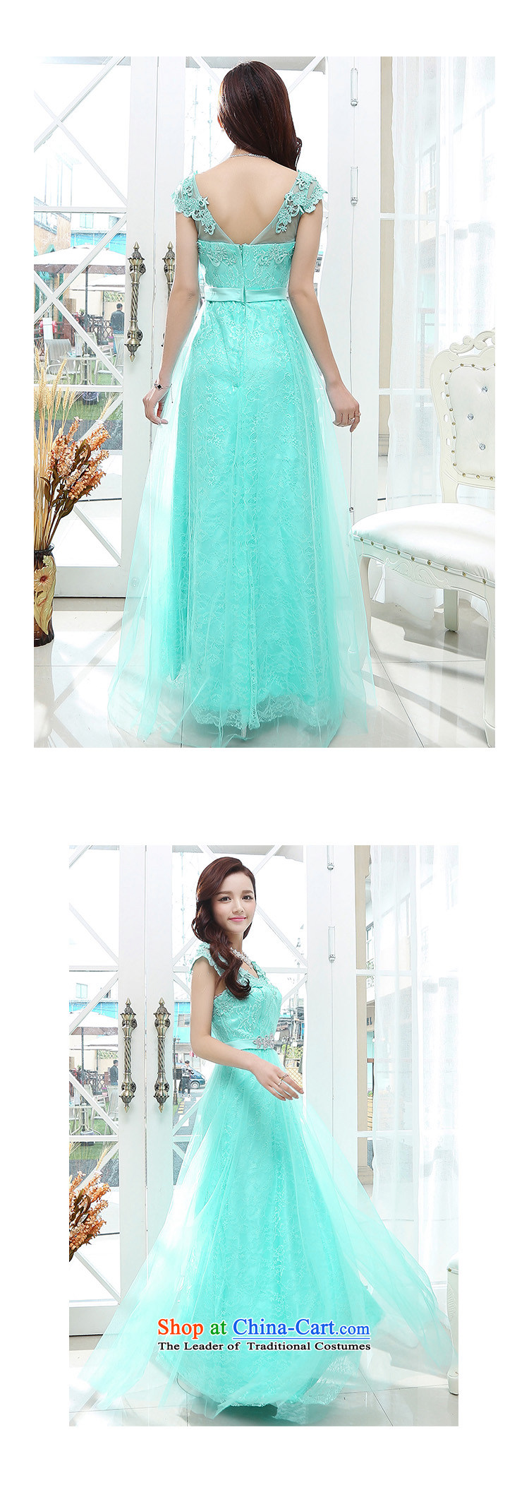 To Doi Shu 2015 Summer new women's trendy licensing elegant beauty dresses and noble long skirt water green L picture, prices, brand platters! The elections are supplied in the national character of distribution, so action, buy now enjoy more preferential! As soon as possible.