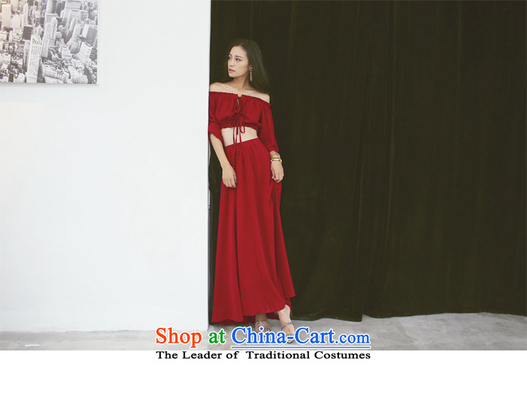 The fragrance of the Word 2015 color for your shoulders with a leak of the Umbilical Top Loin of travel wedding Bohemia Beach Resort long skirt 8138 skirt red S picture, prices, brand platters! The elections are supplied in the national character of distribution, so action, buy now enjoy more preferential! As soon as possible.