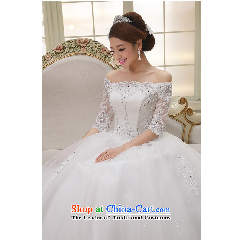 The beautiful word yarn your shoulders to wedding fashion marriages wedding A Swing Simple straps in Sau San cuff lace video about 1.22 2015 New White Dress M the beautiful yarn (nameilisha) , , , shopping on the Internet