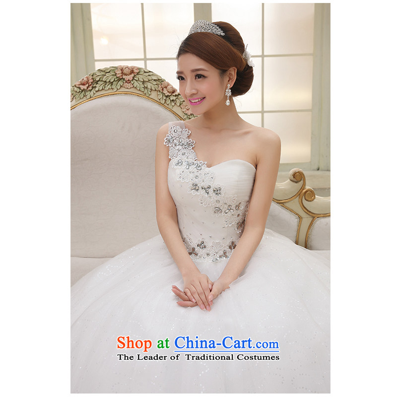 The beauty of the new 2015 shoulder to align the wedding Korean style with video appeared to Sau San minimalist wedding dresses Princess floor and the factory outlets of the beauty of white, yarn (nameilisha) , , , shopping on the Internet