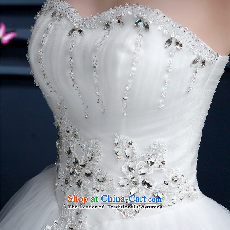 Hong LUN. Wedding dresses new spring and summer 2015 Korean Sau San video lace anointed chest thin large wedding Princess Bride-video white L, incense, thin, , , , shopping on the Internet