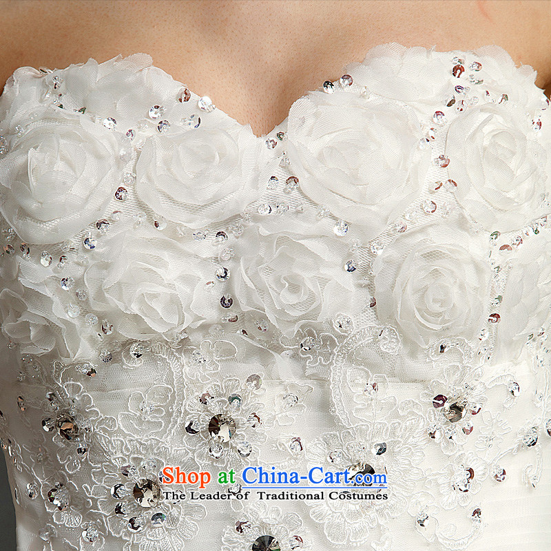 Ho full Chamber wedding dresses 2015 new Korean bridal lace white align to bind with wedding flower anointed chest video thin white XL, Ho full Chamber , , , shopping on the Internet