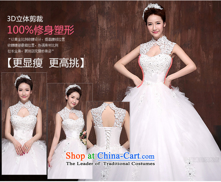 Ho full Chamber wedding dresses new stylish Korean brides 2015 Word Back shoulder straps lace to align the white S picture, prices, brand platters! The elections are supplied in the national character of distribution, so action, buy now enjoy more preferential! As soon as possible.