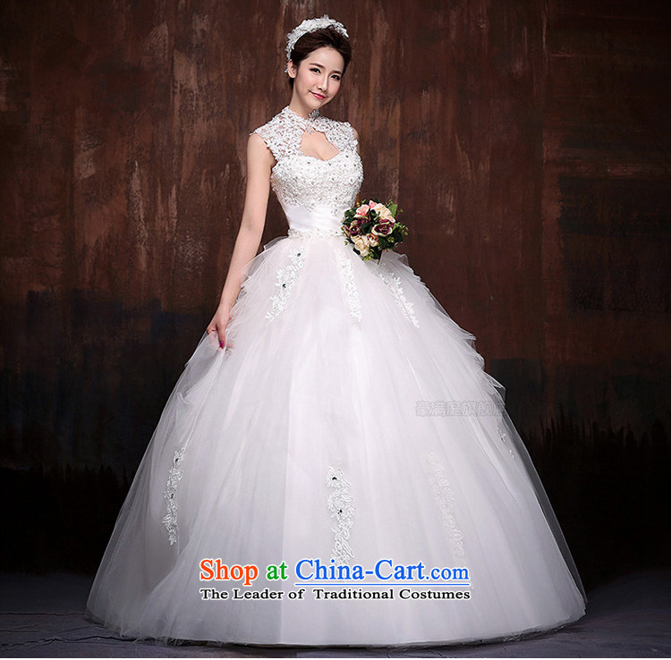 Ho full Chamber wedding dresses new stylish Korean brides 2015 Word Back shoulder straps lace to align the white S picture, prices, brand platters! The elections are supplied in the national character of distribution, so action, buy now enjoy more preferential! As soon as possible.