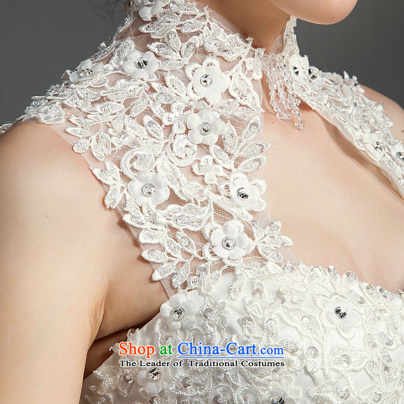 Ho full Chamber wedding dresses new stylish Korean brides 2015 Word Back shoulder straps lace to align the white S Ho full Chamber , , , shopping on the Internet