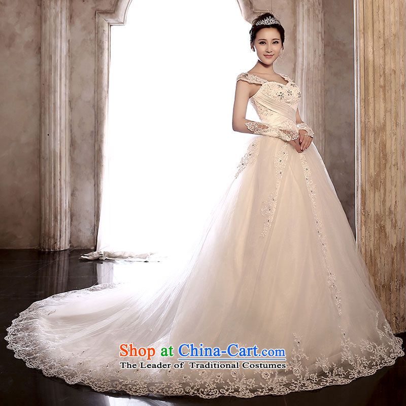 Millennium bride 2015 New 3 through law lace bride wedding dresses video word thin shoulders tail wedding H920 stylish tail) S, millennium bride shopping on the Internet has been pressed.