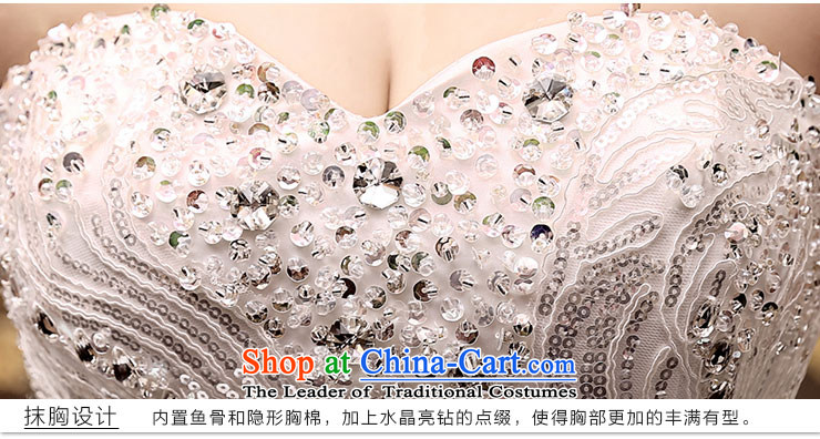Millennium bride 2015 Spring/Summer new Korean Sau San bride wedding dresses Korean long tail lights drilling water drilling luxurious wedding H901 tail) L picture, prices, brand platters! The elections are supplied in the national character of distribution, so action, buy now enjoy more preferential! As soon as possible.