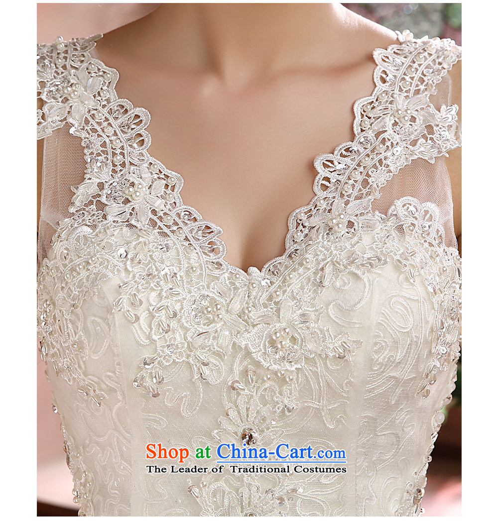 The beautiful yarn new 2 V-neck and shoulder the package of new products wedding fluoroscopy lace lace straps simplicity fashionable marriages wedding dresses White M picture, prices, brand platters! The elections are supplied in the national character of distribution, so action, buy now enjoy more preferential! As soon as possible.