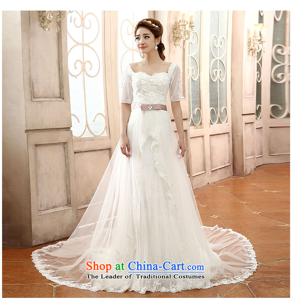 The beautiful new 2015 yarn slotted shoulder tail wedding fashion, cuff minimalist gentlewoman video thin straps bride wedding dresses and the Factory Outlets white S picture, prices, brand platters! The elections are supplied in the national character of distribution, so action, buy now enjoy more preferential! As soon as possible.