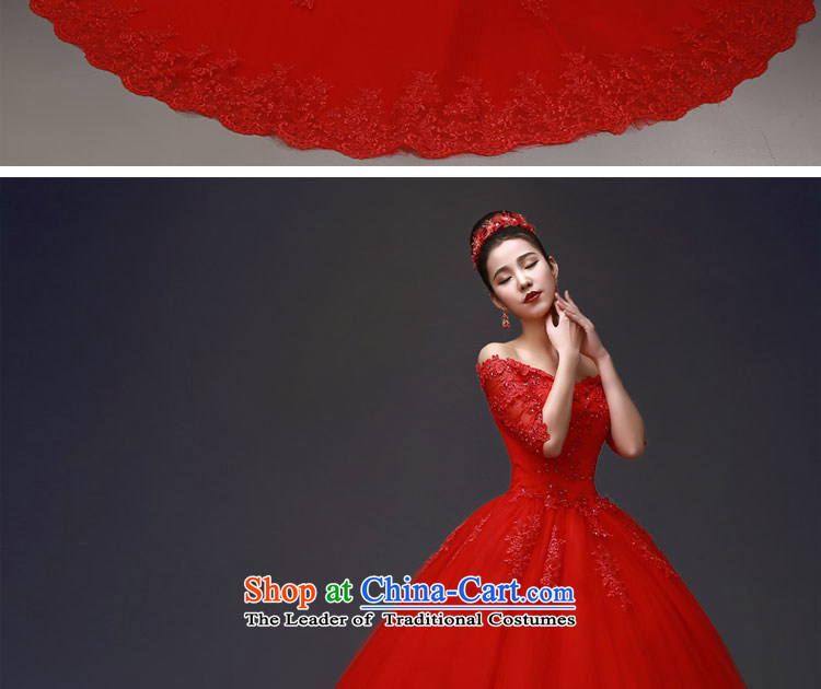 Each original Connie red wedding dresses New Spring Summer 2015 Korean word in the cuff to align the shoulder bridal lace manually set out of the Pearl River Delta Sau San tail one meter tail XL Photo, prices, brand platters! The elections are supplied in the national character of distribution, so action, buy now enjoy more preferential! As soon as possible.