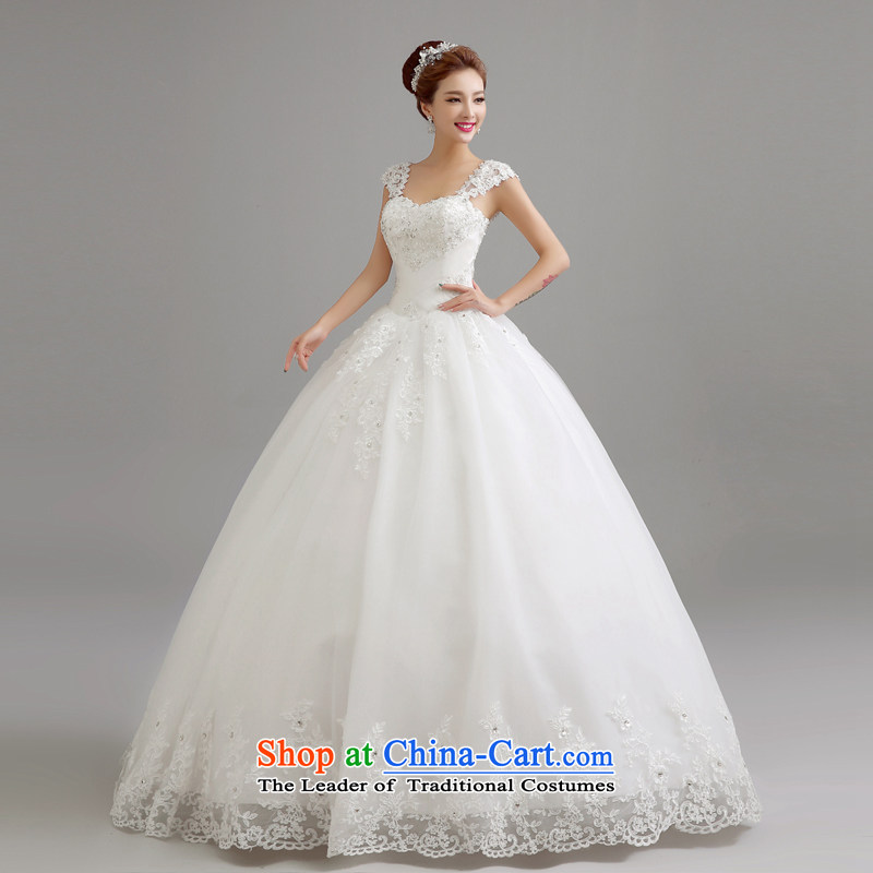 Connie wedding dresses every new spring 2015 shoulders to align the wedding to erase the word chest shoulder wedding Korean style to align the irrepressible video thin bon bon skirt princess white S, every stephanie (JIAONI) , , , shopping on the Internet