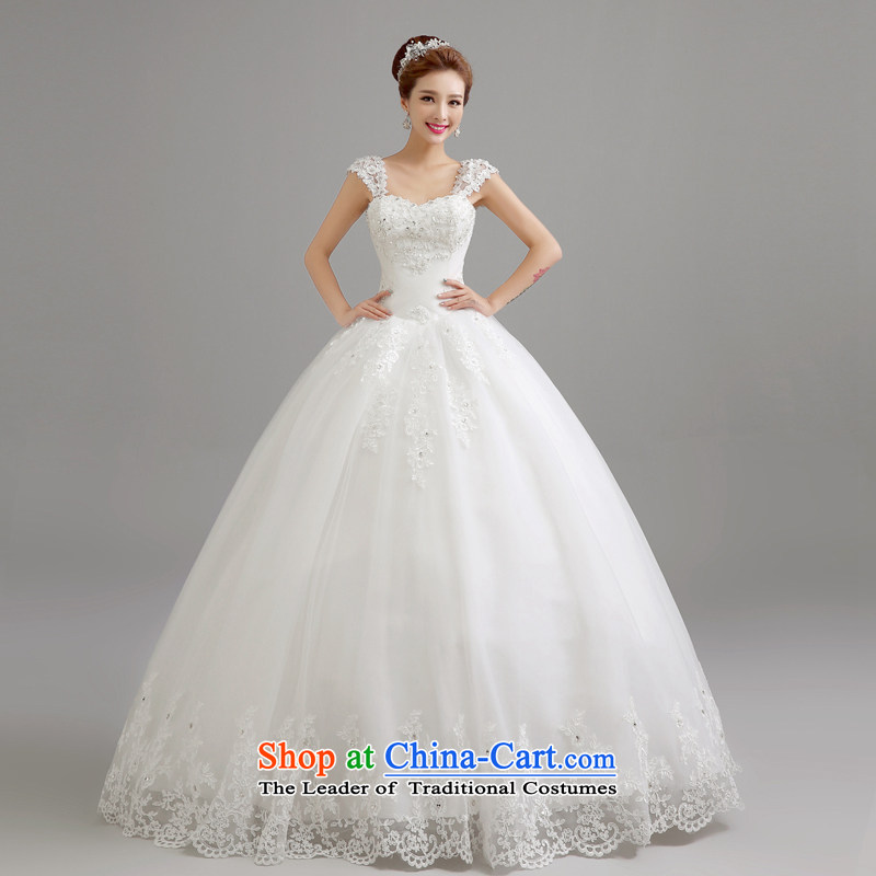 Connie wedding dresses every new spring 2015 shoulders to align the wedding to erase the word chest shoulder wedding Korean style to align the irrepressible video thin bon bon skirt princess white S, every stephanie (JIAONI) , , , shopping on the Internet