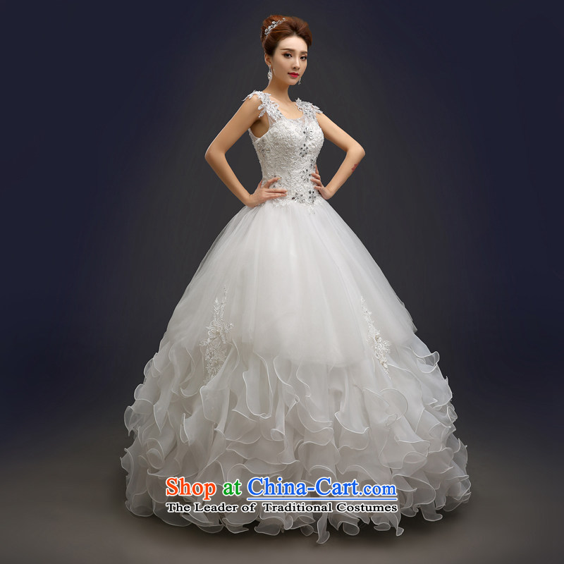 The shoulders, wedding dresses bon bon skirt Summer 2015 new spring lace to align the upscale video thin strap luxury big V-neck strap with shoulder Jane agreed system of wedding white tailored does not allow for seven days, every JIAONI stephanie () , ,