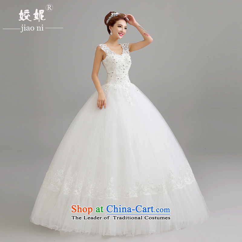 Wedding dresses new bride Summer 2015 Korean sexy shoulders to align the wedding is Korean shoulders to align the large number of Sau San white marriages wedding White XL, every stephanie (JIAONI) , , , shopping on the Internet