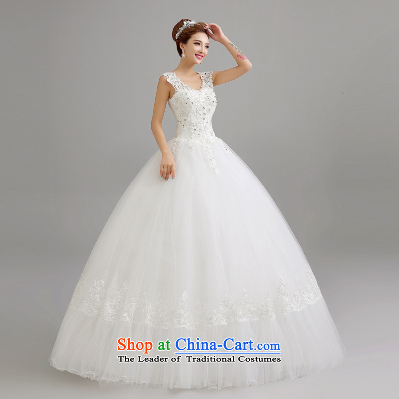Wedding dresses new bride Summer 2015 Korean sexy shoulders to align the wedding is Korean shoulders to align the large number of Sau San white marriages wedding White XL, every stephanie (JIAONI) , , , shopping on the Internet