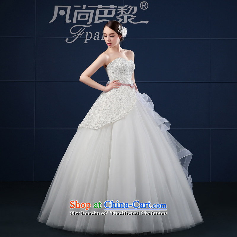 Where Is Barbara Lai wedding dresses 2015 new spring and summer Korea version of large numbers of Sau San anointed chest of the funds from the bride wedding summer White M where hip lai (FSUNPARES yet) , , , shopping on the Internet