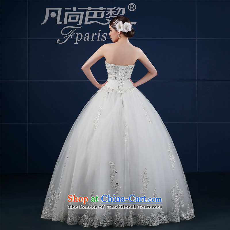Wedding dresses 2015 Spring New anointed chest to wedding Korean large custom bride wedding summer Sau San trailing white S, where there is Barbara Lai (FSUNPARES) , , , shopping on the Internet