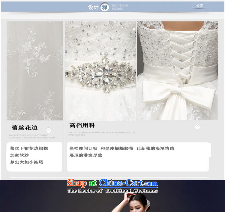 Each Connie Korean shoulders to align the red wedding dresses in spring and summer 2015 Korean lace Sau San tail bride bon bon white streak wedding female white streak M picture, prices, brand platters! The elections are supplied in the national character of distribution, so action, buy now enjoy more preferential! As soon as possible.
