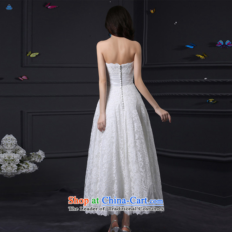 Custom Wedding 2015 dressilyme spring and summer new wedding dresses and chest retro lace A short skirt) zipper bride bows Services White - No spot XXL,DRESSILY OCCASIONS ME WEAR ON-LINE,,, shopping on the Internet