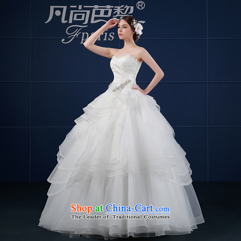 Wedding dress 2015 new spring and summer Korean large Sau San custom minimalist wiping the chest of the funds from the bride wedding summer White M where hip lai (FSUNPARES yet) , , , shopping on the Internet