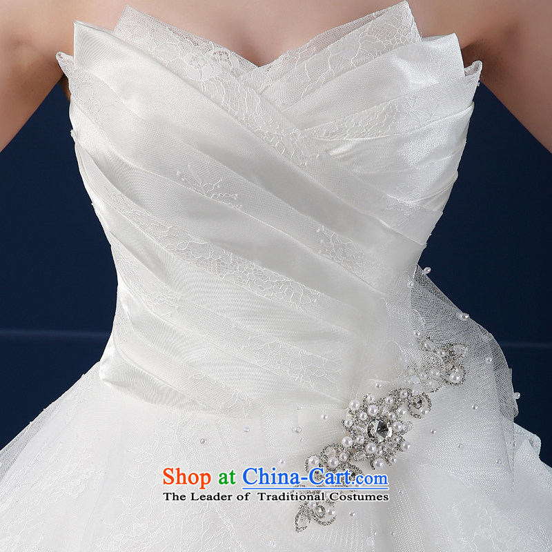 Wedding dress 2015 new spring and summer Korean large Sau San custom minimalist wiping the chest of the funds from the bride wedding summer White M where hip lai (FSUNPARES yet) , , , shopping on the Internet