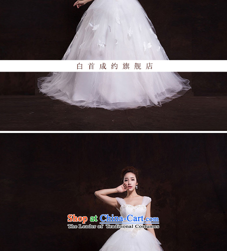 The first white wedding dresses into about the new Word 2015 luxury shoulder to align the trailing princess shoulders wedding upscale luxury tail) XL Photo, prices, brand platters! The elections are supplied in the national character of distribution, so action, buy now enjoy more preferential! As soon as possible.