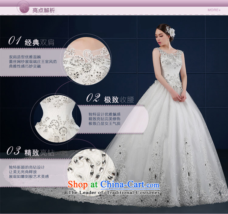 Wedding dress 2015 new spring and summer drilling large Korean Beauty Package shoulders a field shoulder wedding summer bride trailing white L picture, prices, brand platters! The elections are supplied in the national character of distribution, so action, buy now enjoy more preferential! As soon as possible.