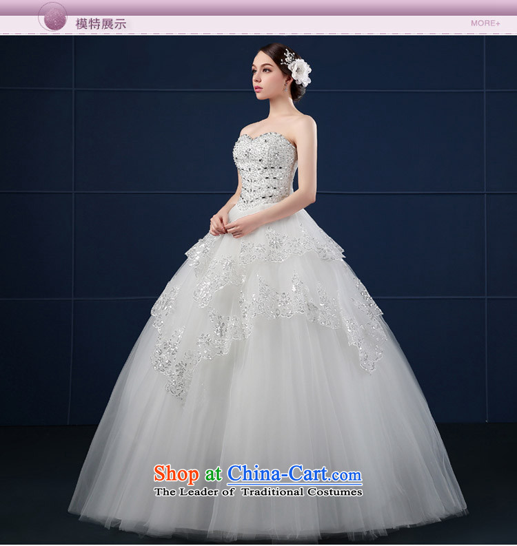 Wedding dress 2015 new spring and summer Korean large drill Sau San chest anointed thin video of the funds from the bride wedding pictures, White M Summer Price, brand platters! The elections are supplied in the national character of distribution, so action, buy now enjoy more preferential! As soon as possible.