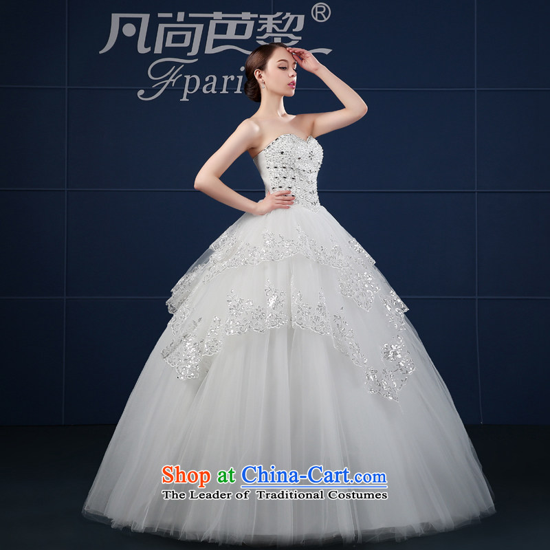 Wedding dress 2015 new spring and summer Korean large drill Sau San chest anointed thin video of the funds from the bride wedding summer White M where hip lai (FSUNPARES yet) , , , shopping on the Internet