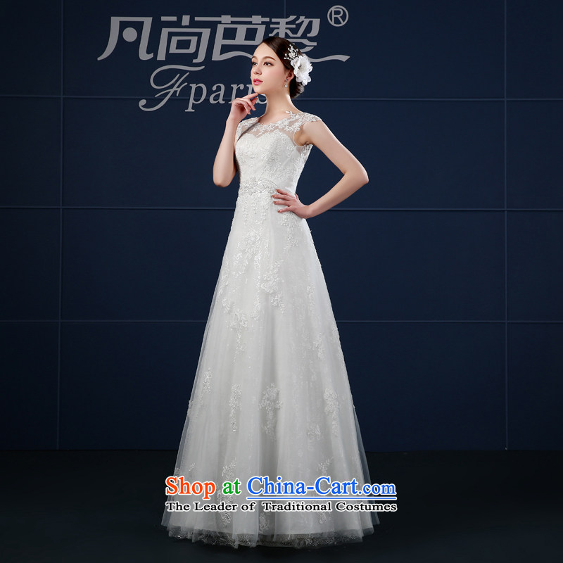 Wedding dress 2015 Spring/Summer a new stylish Korean field shoulder to align graphics thin large Sau San bride wedding summer white S, where there is Barbara Lai (FSUNPARES) , , , shopping on the Internet