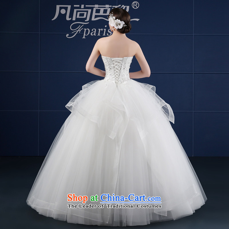 Wedding dress in spring and summer 2015 new Korean version of large numbers of Sau San Sau San video thin lace back bride wedding summer White M where hip lai (FSUNPARES yet) , , , shopping on the Internet