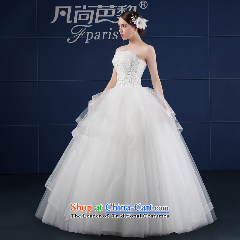 Wedding dress in spring and summer 2015 new Korean version of large numbers of Sau San Sau San video thin lace back bride wedding summer White M where hip lai (FSUNPARES yet) , , , shopping on the Internet