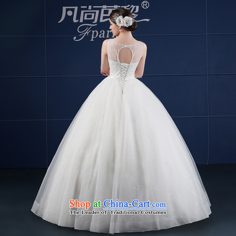 Wedding dress 2015 new spring and summer Korean large minimalist align to Sau San shoulders bride wedding, white S, where shoulder field yet and Lai (FSUNPARES) , , , shopping on the Internet
